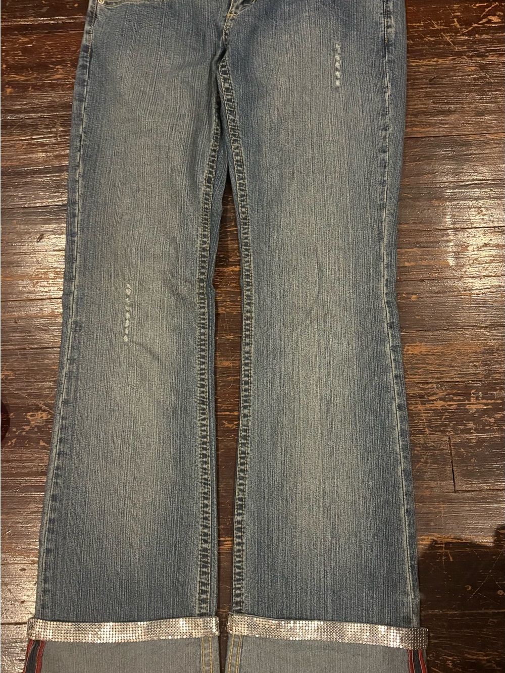 Women’s size 3 Light Blue Denim Jeans with Sequin Trim